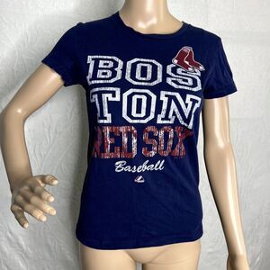 Boston Red Sox Blue Short Sleeve Logo Tee